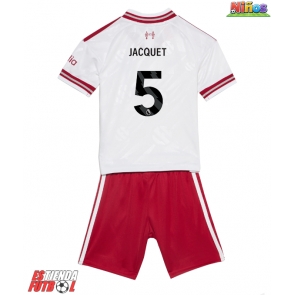 Liverpool Jeremy Jacquet #5 Segunda Equipación Niños 2026-27 Manga Corta (+ Pantalones cortos)